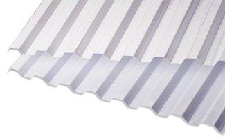 Plaque trapézoïdale SUNLUX HI-PVC 76/18 de 2,44m