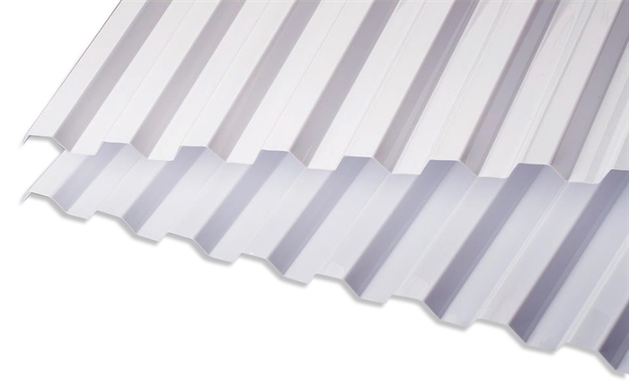 Plaque trapézoïdale SUNLUX HI-PVC 76/18 de 2,44m